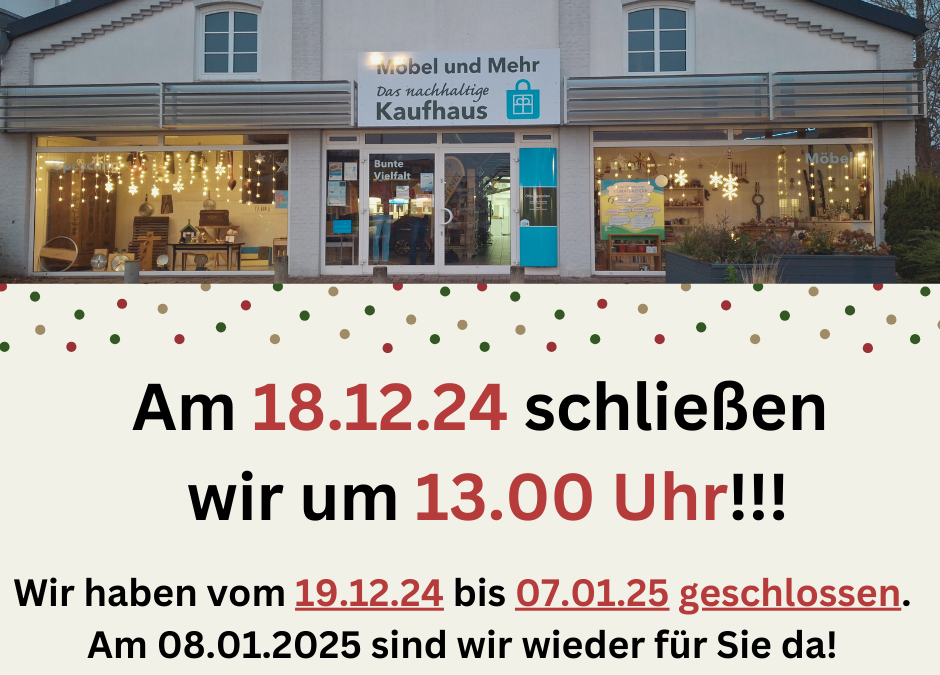 Weihnachtsschließzeit